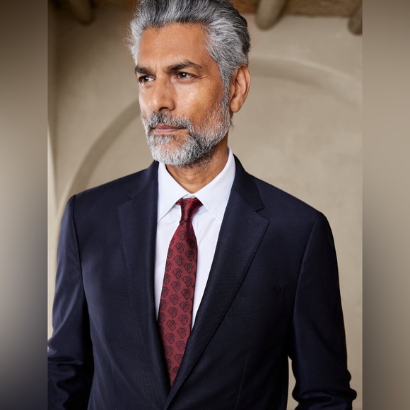 BANANA REPUBLIC SIGNATURE ITALIAN HOPSACK SUIT JACKET - Picture 9 of 14